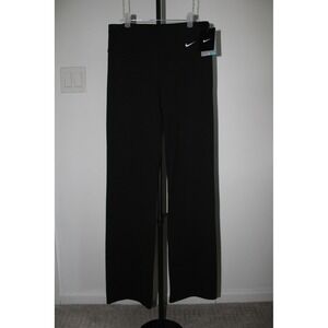 Nike Women's Training Pants Black Straight Leg High Rise Size M NWT